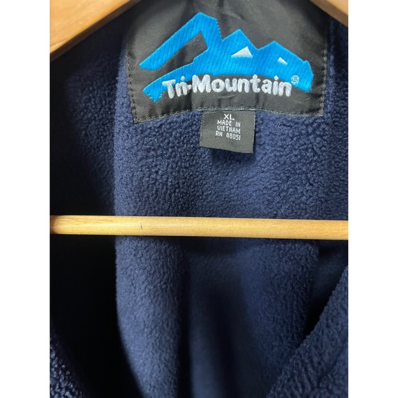 Tri-Mountain International Harvester Bomber Jacket Blue Fleece Lined Mens XL - Picture 5 of 7